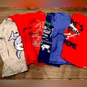 6 size 4T short sleeve shirts